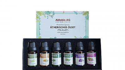 Set di oli essenziali Lavanda, Timo, Eucalipto, Citronella, Rosmarino e Bergamotto